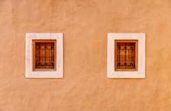 Windows of a house in Ad Diriyah
