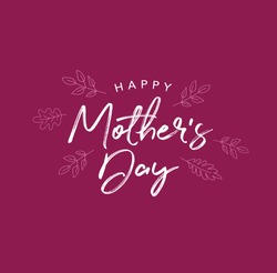 Happy Mother's Day Vector Typography
