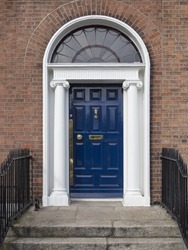 GEORGIAN BLUE DOOR - DUBLIN, IRELAND
