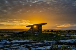 Poulnabrone Dolmen is one of Ireland’s most iconic archaeological monuments and is the second most visited location in the Burren after the Cliffs of Moher. 