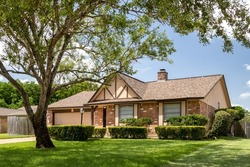A typical ranch style house in Texas
