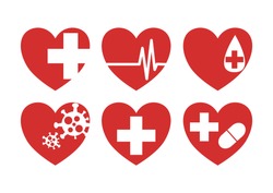 Medical heart cartoon drawing Is a vector or illustration Can be used with various media and designs.