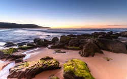 Rocky Sunrise Seascape - Taken at Killcare Beach, Central Coast, NSW, Australia