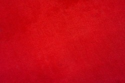 Red floor carpet, solid writing wall paper background.