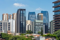 Buildings in Faria Lima avenue, financial center in Sao Paulo, Brazil.
