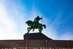 Monument of Salawat Yulaev in Ufa, Bashkortostan, Russia