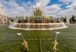 Stone Flower fountain Exhibition of economic achievements, Moscow, Russia