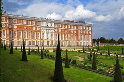 Hampton Court palace and gardens, London, UK