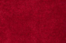 Rich bright red claret satin background velvet  fabric close up