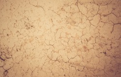 Cracked ground texture background in vintage style