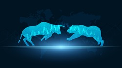 Bull versus Bear - Financial Markets Concept - Free Stock Photo by Jack ...