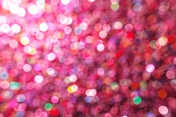 Blurred multicolored bokeh light background. Christmas holiday overlay