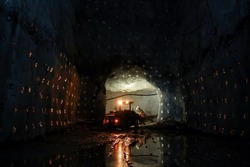 Massive Excavation Underground Mine with Jumbo Drill