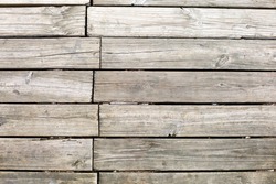 Dock from old wooden boards