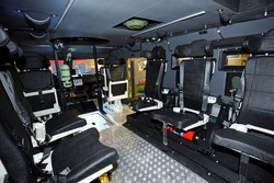 Compartment for landing troopers of an armored personnel carrier, Ukraine.
