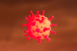 Coronavirus, Covid-19, SARS, SARS-CoV, virus 2020 , MERS-CoV ,chinese virus .It is a representative photograph of Coronavirus (COVID-19) circulation in human blood.Similar viruses are spread in cough 
