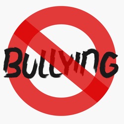 No Bullying (Flat Style Vector Illustration Concept Design)
