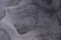 Imitation of metal wave. Decorative plaster stucco textures for wall. High contrast and clarity, pronounced structure 
