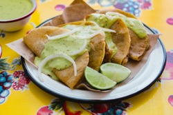 Tacos de canasta is traditional mexican food in Mexico city