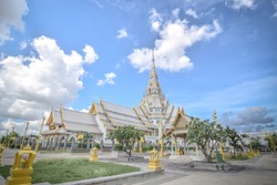 temple in Thailand.Beautiful temple in Thailand.wat sothon wararam worawihan