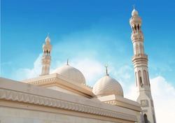 Beautiful Landscape mosque, Islamic background Mosque