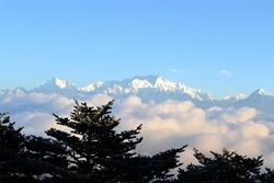 Sandakphu or Sandakfu or Sandakpur (3636 m; 11,930 ft) is the highest peak in the district of Ilam, Nepal and West Bengal,
