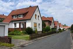 Small single-family houses from the German post-war period in Stadthagen 