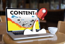 content marketing Content Data Blogging Media Publication Information Vision Concept