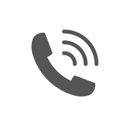 Telephone vector icon for web site and mobile app. EPS 10