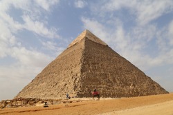 Great Pyramid of Giza (Pyramid of Khufu or the Pyramid of Cheops) in Egypt