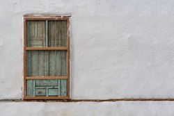 Old windows of a historical building in Jeddah