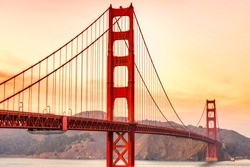 Golden Gate Bridge in San Francisco, California, USA.