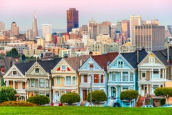 The Painted Ladies of San Francisco, California, USA.