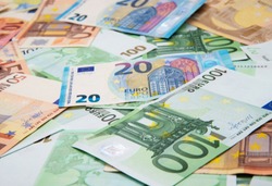 Euro Money Banknotes background texture