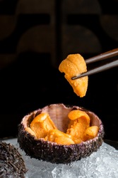 
Fresh sea urchin (uni) is a popular dish of Japan.