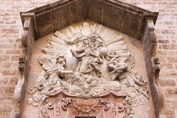 Fragment of Church of Sant Joan del Mercat in Valencia, Spain