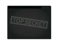 Top secret folder. vector illustration