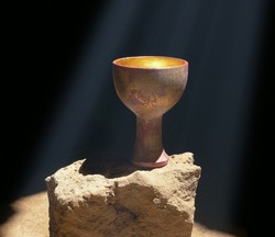 Holy Grail Sitting on a Rock