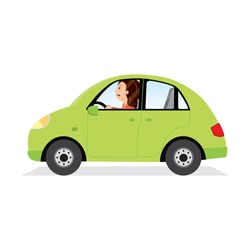 Illustration of Woman Driving Car - Free Stock Photo by mohamed hassan ...