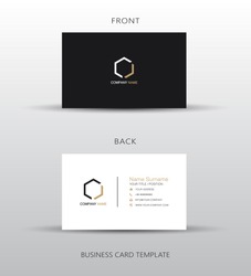 Business card template, vector illustration design