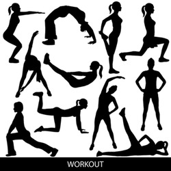 Workout silhouettes