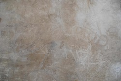 Beige / Brown Grungy Background Texture, Weathered Wall with Old Aged Paint
