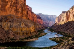 Colorado River from Nankoweap Granaries in Grand Canyon