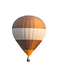 hot air balloon isolated on white background.