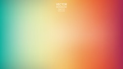 Abstract smooth rainbow background, colorful blurred design, vector illustration