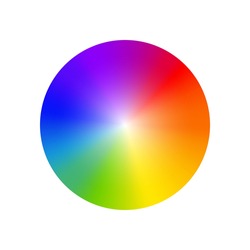 RGB color wheel spectrum selector picker. RGB palette logo. Color rainbow diagram circle