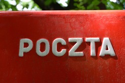 Poczta (translation from Polish: Post, Mail), Post office box, closeup