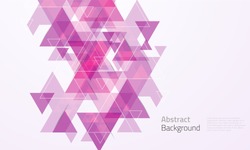Geometric abstract background with triangles. Vector illustration.