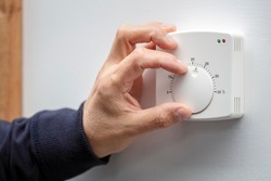 Central Heating thermostat control dial adjustment