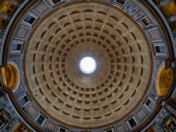 Pantheon Ceiling in Rome